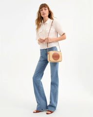 Raffia Click Crossbody