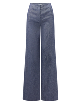 Jude Linen Wide-Leg Pant