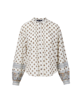 Lollie Paisley Button-Down Blouse