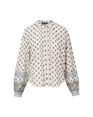 Lollie Paisley Button-Down Blouse