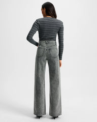 Dilia Striped Button-Down T-Shirt