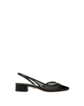 Cecile Rhinestone Mesh Cap-Toe Slingback