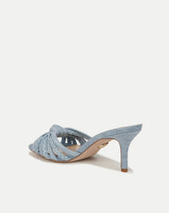 Misa Denim Knot-Front Sandal