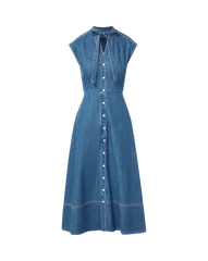 Honora Denim Midi Shirtdress