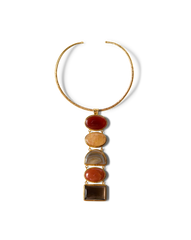Torque Semi-Precious Stone Necklace