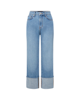 Dylan Cuffed Straight-Leg Jean