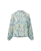 Fennel Pleated Button-Down