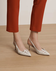 Rashida Woven Slingback Heel
