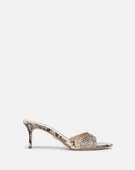 Tia Leather Kitten-Heel Sandal