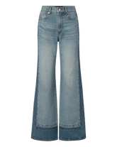 Taylor Color-Block Wide-Leg Jean