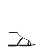 Marbella Lizard-Embossed Sandal