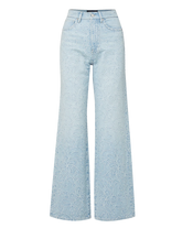 Taylor Embroidered Wide-Leg Jean