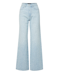 Taylor Embroidered Wide-Leg Jean