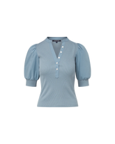 Coralee Puff-Sleeve Top