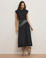 Lisette Cotton Poplin Midi Dress