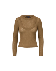Neita Ribbed Crewneck Top