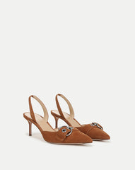 Roxy Suede Slingback Pump