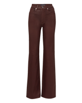 Crosbie Coated Slim Wide-Leg Jean