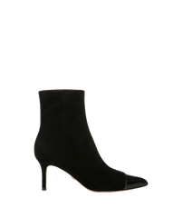 Lisa Cap-Toe Mid-Heel Bootie