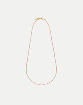 Long Enamel Bead Chain Necklace