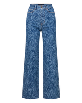Taylor Paisley Printed Wide-Leg Jean