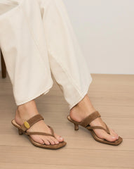 Salva Dash Kitten-Heel Sandal
