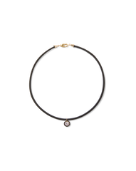 Black Cord Pendant Necklace