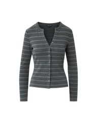 Dilia Striped Button-Down T-Shirt