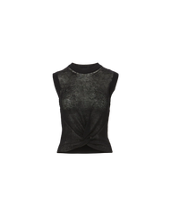 Kellen Twist-Front Sweater