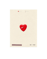 Red Heart Wish Card