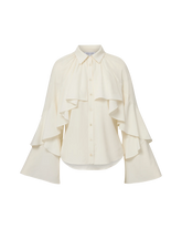 Demaris Ruffled Button-Down Blouse