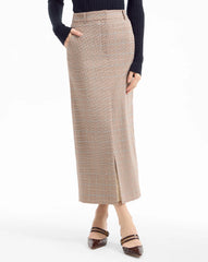 Maxine Plaid Midi Skirt