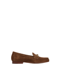 Penny Suede Chain-Link Loafer