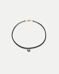 Black Cord Pendant Necklace