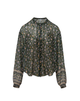 Lollie Floral Button-Down Blouse