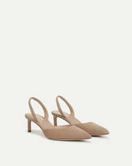 Caroline Suede Slingback Pump