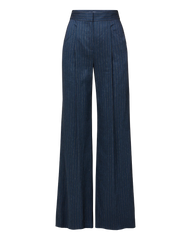 Rimini Wide-Leg Pinstripe Pant