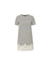 Rhue Striped Lace Mini Dress