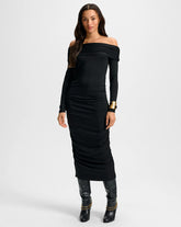 Tinette Off-The-Shoulder Midi Dress