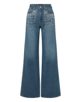 Kasey Crystal Wide-Leg Jean