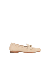 Penny Suede Chain-Link Loafer