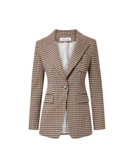Livvy Houndstooth Dickey Jacket