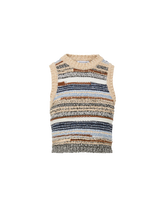 Jerrel Wool-Blend Cropped Tank Top