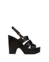 Peony Leather Platform Sandal