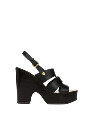 Peony Leather Platform Sandal