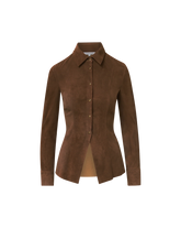 Wittaker Suede Button-Down Shirt