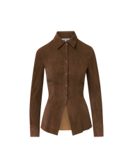 Wittaker Suede Button-Down Shirt