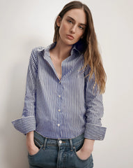 Amelia Striped Button-Down Shirt