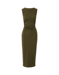 Charissa Stretch-Cotton Midi Dress