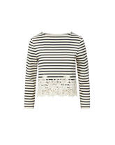 Hovey Striped Lace T-Shirt